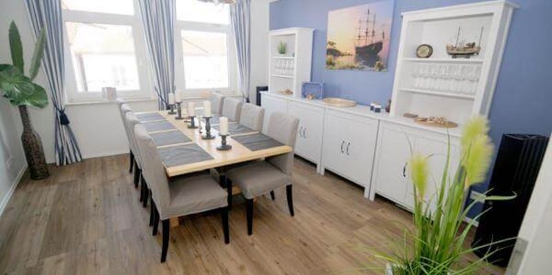 Ferienwohnung Jakob Wohnbeispiel der Ferienwohnung Jakob, welches das Esszimmer zeigt