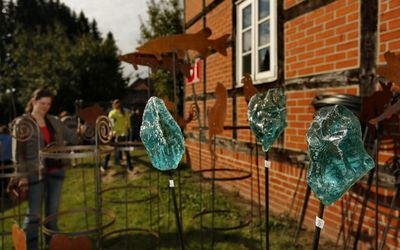 Kunsthandwerkermarkt Mardorf Glaskunst Glaskunst auf dem Kunsthandwerkermarkt in Mardorf
