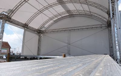 Innenraum Seebühne Der Innenraum der Seebühne mit Aufgang