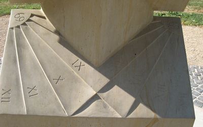 Sonnenuhr in Steinhude Ein Detail der Sonnenuhr in Steinhude