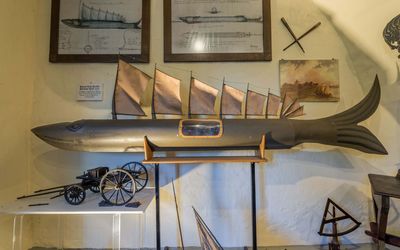 Steinhuder Hecht Das Modell des Steinhuder Hechts in der Inselfestung Wilhelmstein