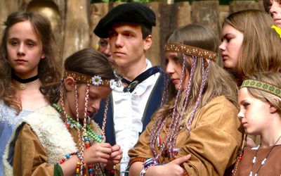 Pocahontas und der Siedlerjunge 2009 Waldbühne Otternhagen Ansicht der Schauspieler 2009 Waldbühne Otternhagen