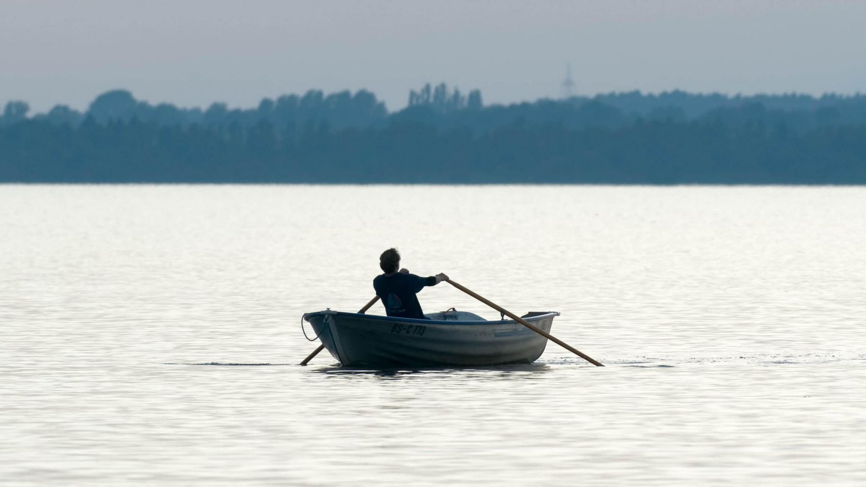Ruderboot auf dem Steinhuder Meer Ein Ruderboot auf dem Steinhuder Meer