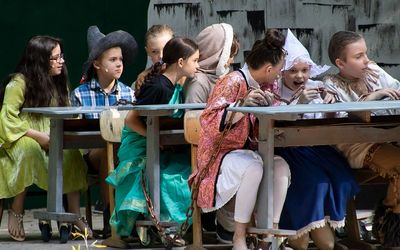 Jim Knopf und Lukas der Lokomotivführer 2 2018 Waldbühne Otternhagen Momentaufnahme des Spiels 2018 Waldbühne Otternhagen